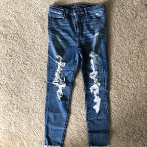 AE ripped skinny jeans